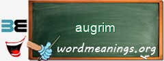 WordMeaning blackboard for augrim